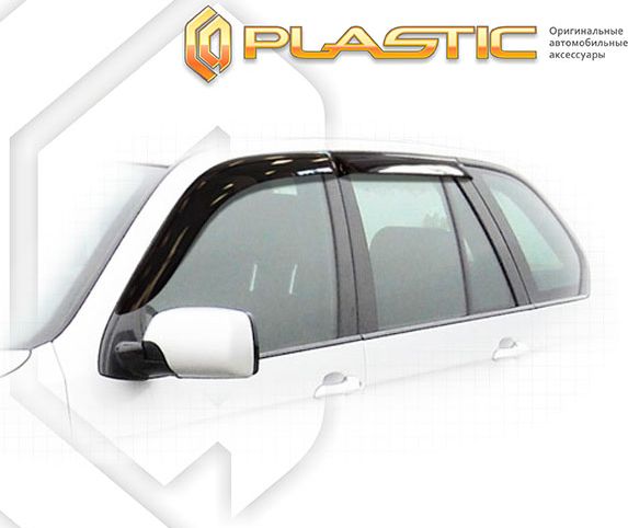 Дефлекторы СА Пластик для окон (Classic полупрозрачный) BMW X5 1999-2004. Артикул 2010030300818