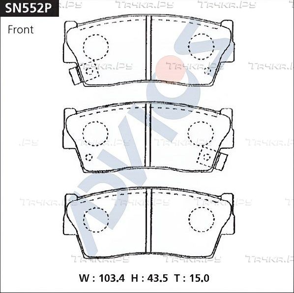 Тормозные колодки Advics. Артикул SN552P