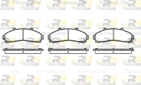 Тормозные колодки RoadHouse передние для Ford Explorer I 1993-1994. Артикул 2571.02