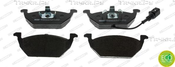 Тормозные колодки Ferodo Premier Eco Friction передние для Volkswagen Polo IV 2003-2010. Артикул FDB1635