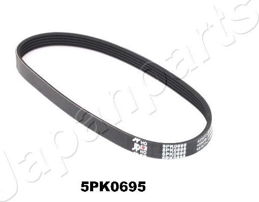 Приводной ремень поликлиновой Japanparts для Mazda 5 I (CR) 2005-2010. Артикул DV-5PK0695