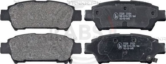 Тормозные колодки ABS задние для Toyota Estima II 2000-2006. Артикул 37228