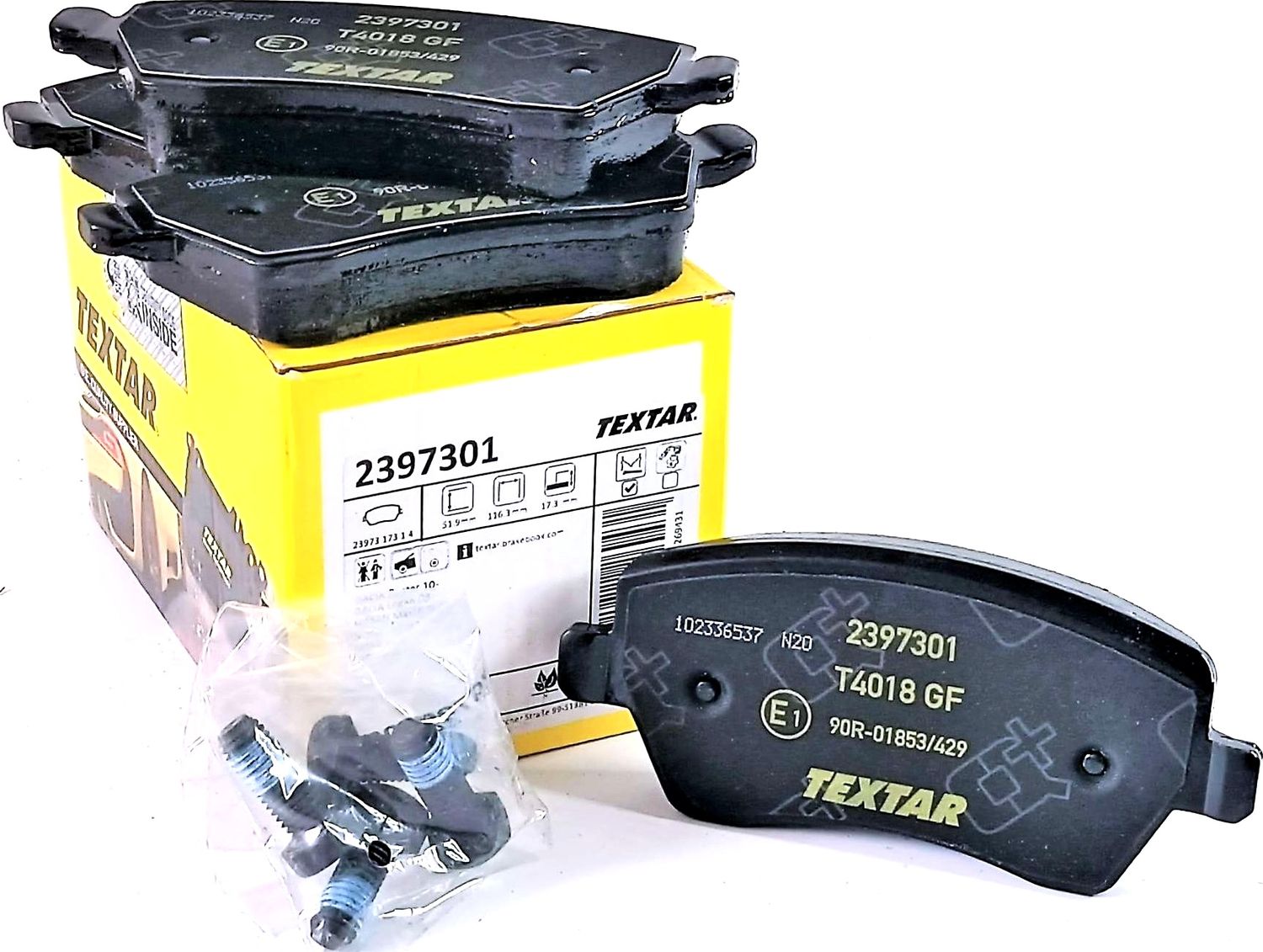 Тормозные колодки Textar Q+ передние для Renault Megane IV 2015-2026. Артикул 2397301