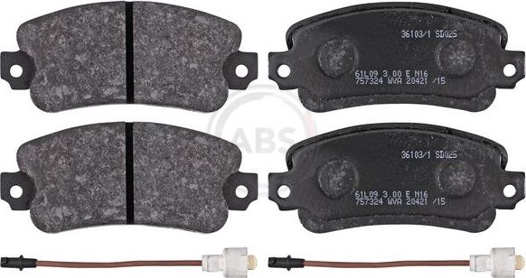 Тормозные колодки ABS. Артикул 36103/1