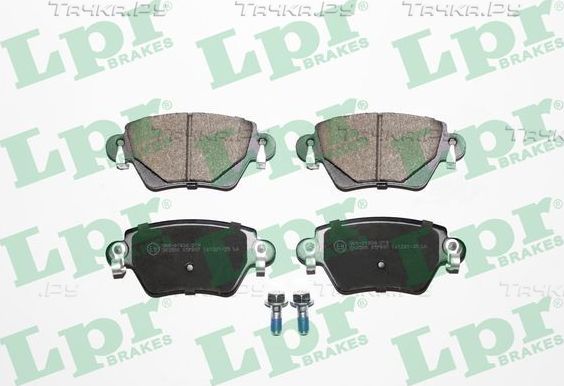 Тормозные колодки LPR задние для Ford Mondeo III 2000-2007. Артикул 05P897