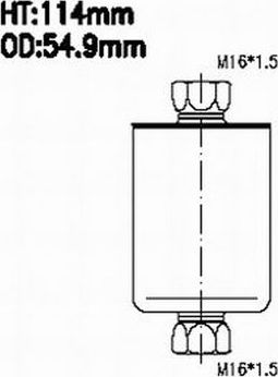Топливный фильтр JS Asakashi. Артикул FS481J