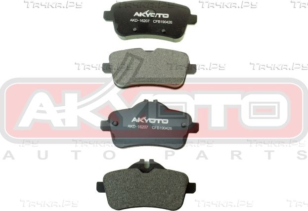 Тормозные колодки Akyoto. Артикул AKD-16207