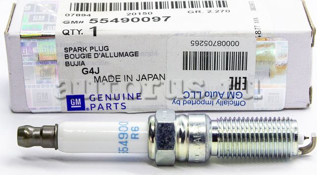 Свеча зажигания General Motors для Opel Cascada 2013-2019. Артикул 55490097