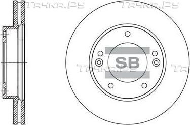 Тормозной диск Sangsin Hi-Q передний для Kia Sorento I 2002-2011. Артикул SD2067