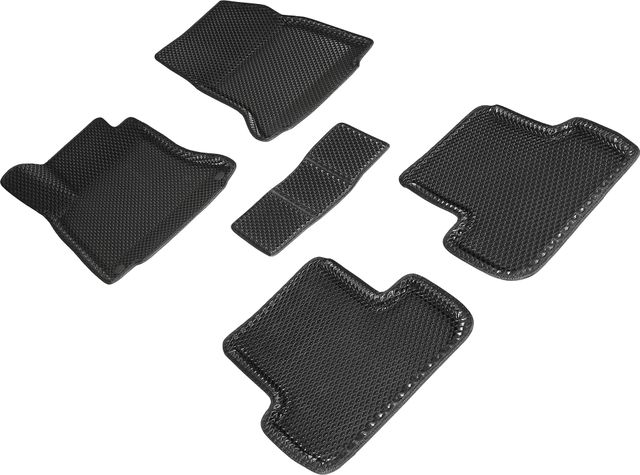 Коврики Seintex 3D EVA Ромб для салона Mercedes-Benz GLA-Класс X156 2014-2018 ЧЕРНЫЕ. Артикул 95314