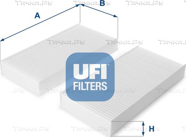 Салонный фильтр UFI для Honda FR-V 2004-2011. Артикул 53.108.00