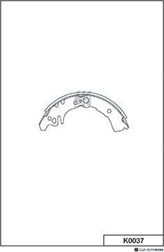 Тормозные колодки MK Kashiyama задние для Daihatsu Copen I 2003-2012. Артикул K0037