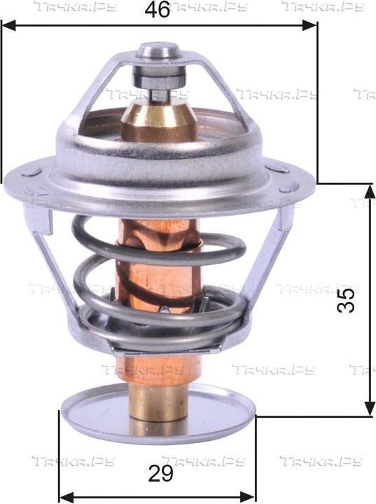 Термостат Gates для Citroen Xsara 1997-2000. Артикул TH10489G1