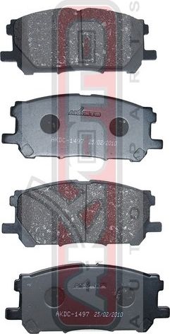 Тормозные колодки Akyoto Packing AKYOTO. Артикул AKDC-1497