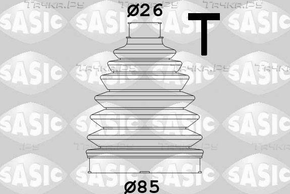 Пыльник ШРУСа наружный Sasic (термопласт) передний для Renault Grand Scenic II 2004-2009. Артикул 1904021