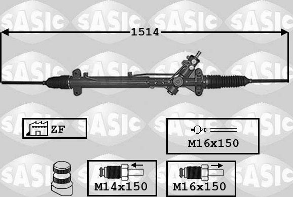 Рулевая рейка Sasic. Артикул 7006048