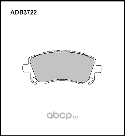 Колодки тормозные дисковые передние Allied Nippon HD ADB3722HD Япония 1/10 компл Allied Nippon. Артикул ADB3722HD
