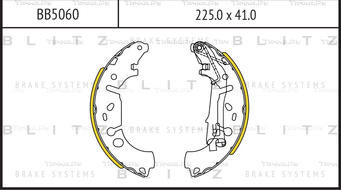 Колодки тормозные OPEL/FIAT CORSA D/PUNTO 06- задн. (Blitz). Артикул BB5060