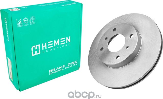 Диск тормозной передний Nissan 200 SX 88-93, Almera II 00-, Primera 96-, диам. 2 (Hemen). Артикул HTS039