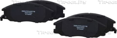 Тормозные колодки Zentparts. Артикул Z07700
