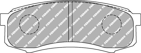 Тормозные колодки FERODO RACING DS2500. Артикул FCP1021H