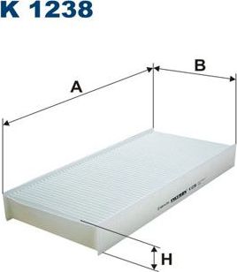 Салонный фильтр Filtron для Toyota ProAce I 2013-2016. Артикул K 1238