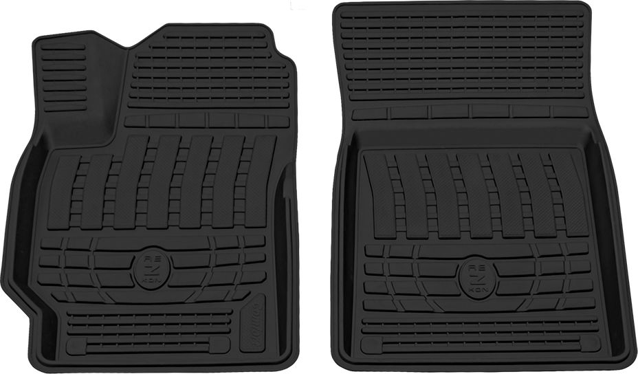 Коврики Rezkon резиновые передние для салона Toyota Camry 50, 55 (V50, V55, XV50, XV55) 2014-2017. Артикул 1534010200