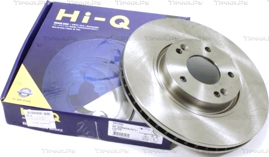 Тормозной диск Sangsin Hi-Q передний для Hyundai Sonata V (NF) 2005-2010. Артикул SD1005
