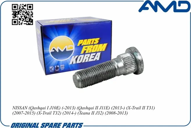 Шпилька колёсная NISSAN (AMD). Артикул AMD.HDKR16