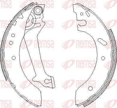 Тормозные колодки Remsa задние для Ford Fiesta II 1989-1995. Артикул 4670.00
