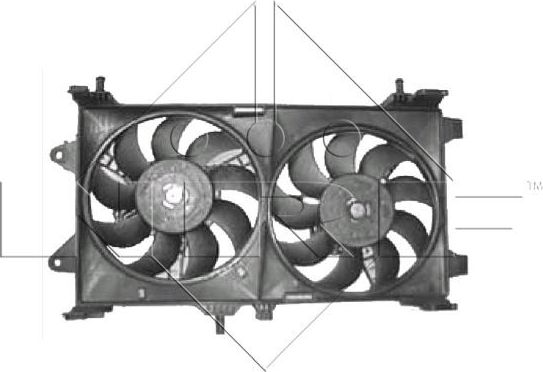 Вентилятор радиатора двигателя NRF. Артикул 47802