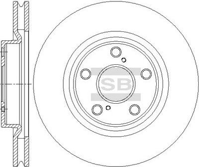 Тормозной диск Sangsin Hi-Q. Артикул SD4644