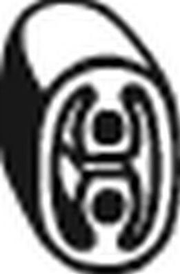 Кронштейн глушителя Bosal (Бельгия). Артикул 255-520