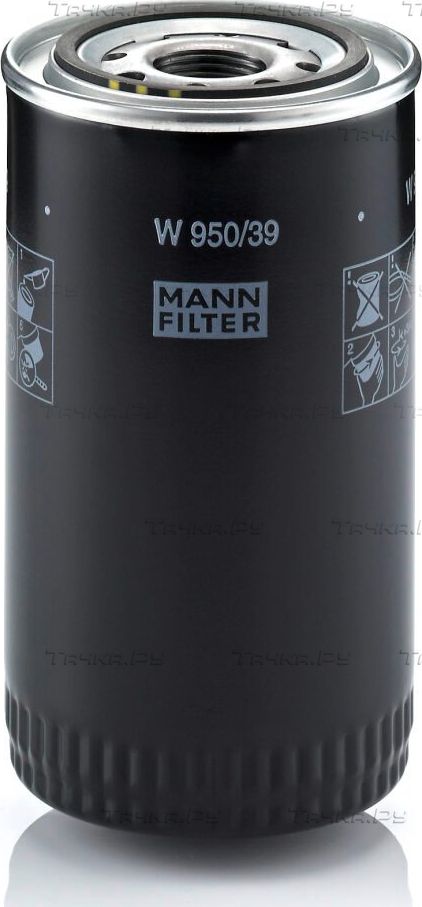 Масляный фильтр Mann-Filter для Nissan Alteon 2006-2013. Артикул W 950/39