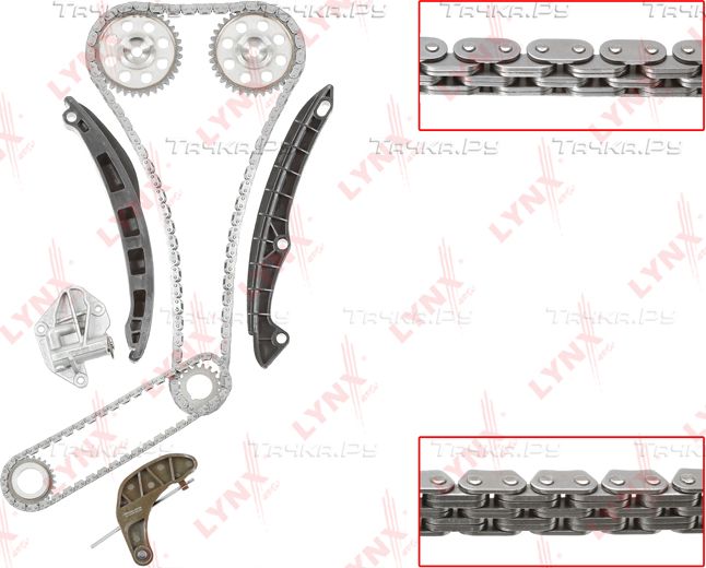 Цепь ГРМ LYNXauto для Skoda Roomster I 2007-2015. Артикул TK-0041