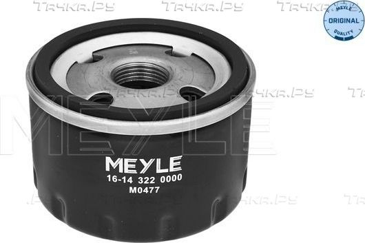 Масляный фильтр Meyle Original для Renault Megane III 2008-2016. Артикул 16-14 322 0000