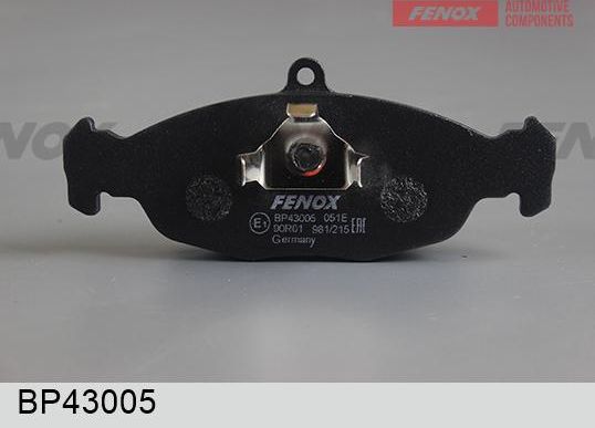Тормозные колодки Fenox. Артикул BP43005
