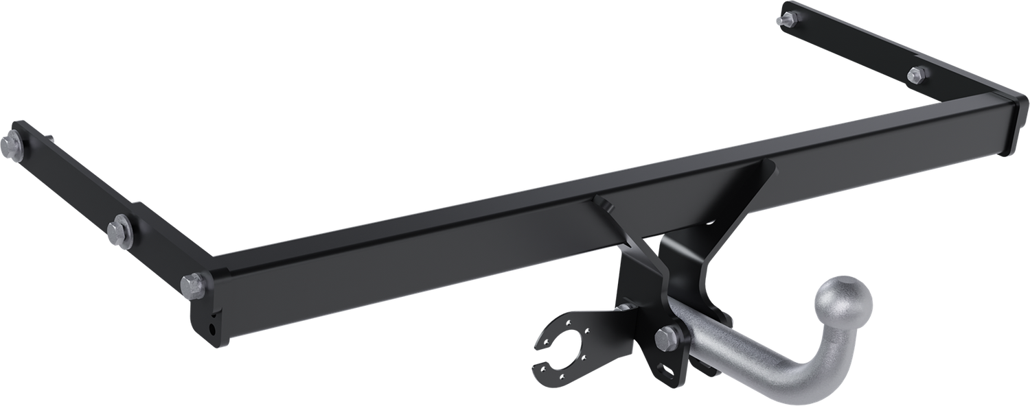 Фаркоп PT Group с крашеной балкой и оцинкованным крюком для Skoda Rapid лифтбек 2012-2022. Артикул VPO-10-991528.00Black