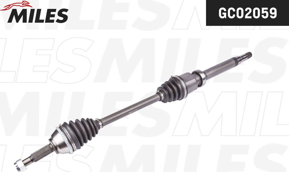 Полуось (привод в сборе, приводной вал) Miles. Артикул GC02059