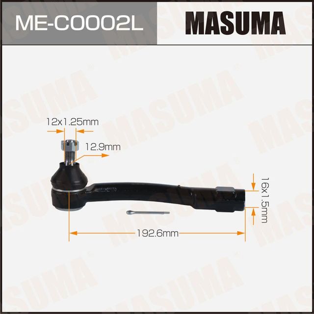 Наконечник рулевой тяги MASUMA GEELY ATLAS LH Masuma. Артикул MEC0002L