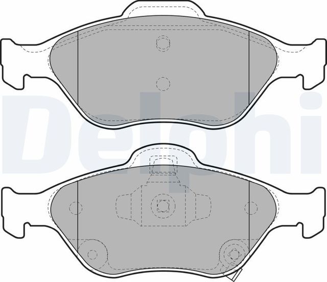 Тормозные колодки Delphi (Low-Metallic). Артикул LP2005