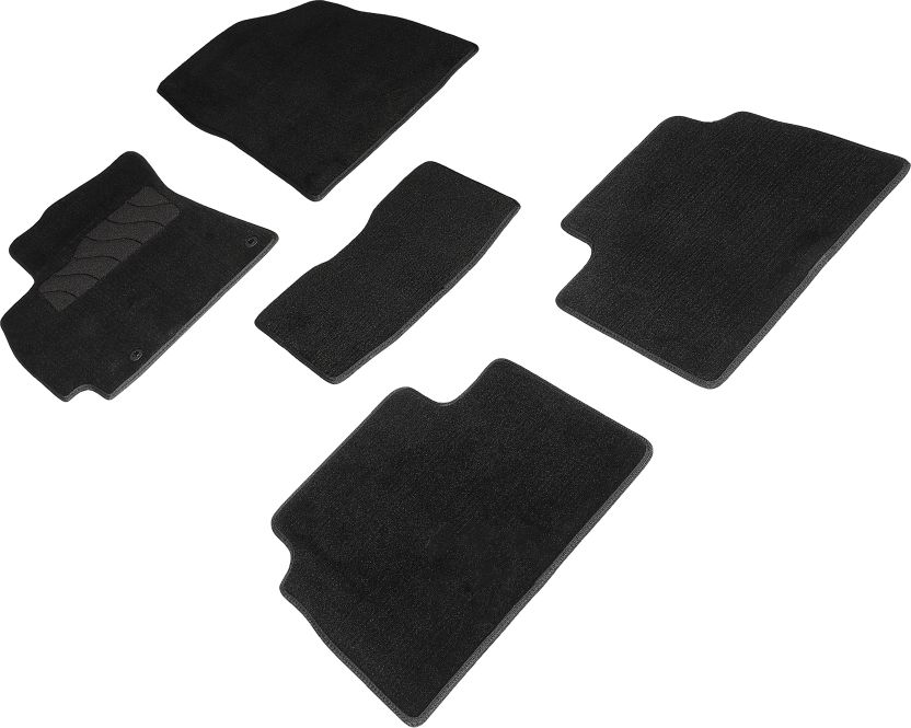Коврики Seintex ворсовые для салона Hyundai Elantra VII 2020-2026 ЧЕРНЫЕ. Артикул 96087