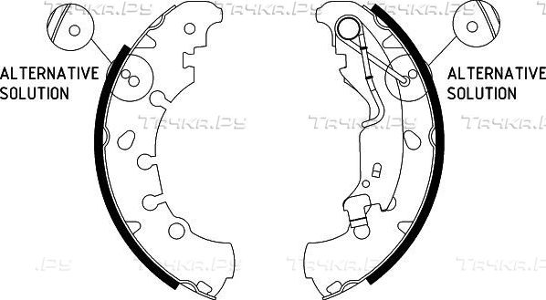Тормозные колодки Hella задние для Lancia Ypsilon III (Type 846) 2011-2026. Артикул 8DB 355 002-961