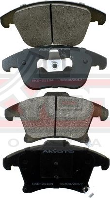 Тормозные колодки Akyoto Packing AKYOTO. Артикул AKD-21104