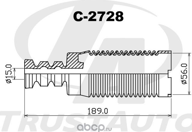 ПЫЛЬНИК C-2728 TRUSTAUTO. Артикул C2728