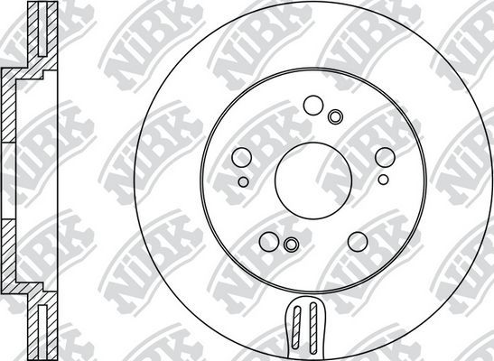 Тормозной диск NiBK. Артикул RN1177