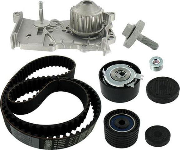 Помпа (водяной насос) с комплектом ремня ГРМ SKF. Артикул VKMC 06020