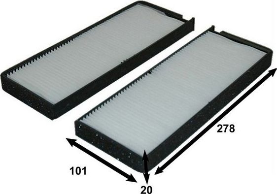 Салонный фильтр JS Asakashi для SsangYong Rexton I 2002-2007. Артикул AC9317SET