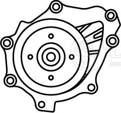 Насос водяной для а/м Toyota RAV 4 (13-) 2.2D [2AD] (LWP 1954) (Luzar). Артикул LWP1954
