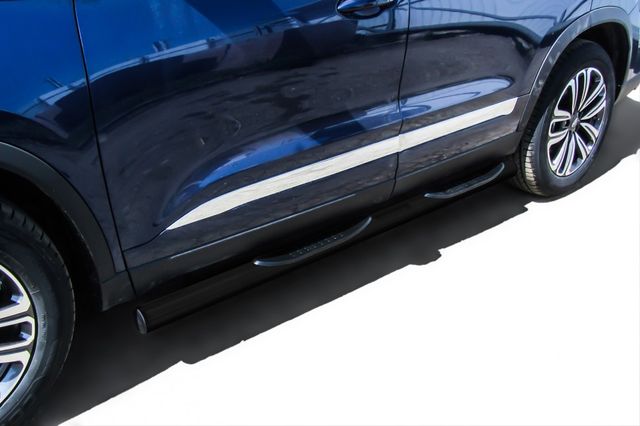 Пороги Slitkoff труба d76 с проступями для Chery Tiggo 8 2018-2026 Черные. Артикул CT8-003B